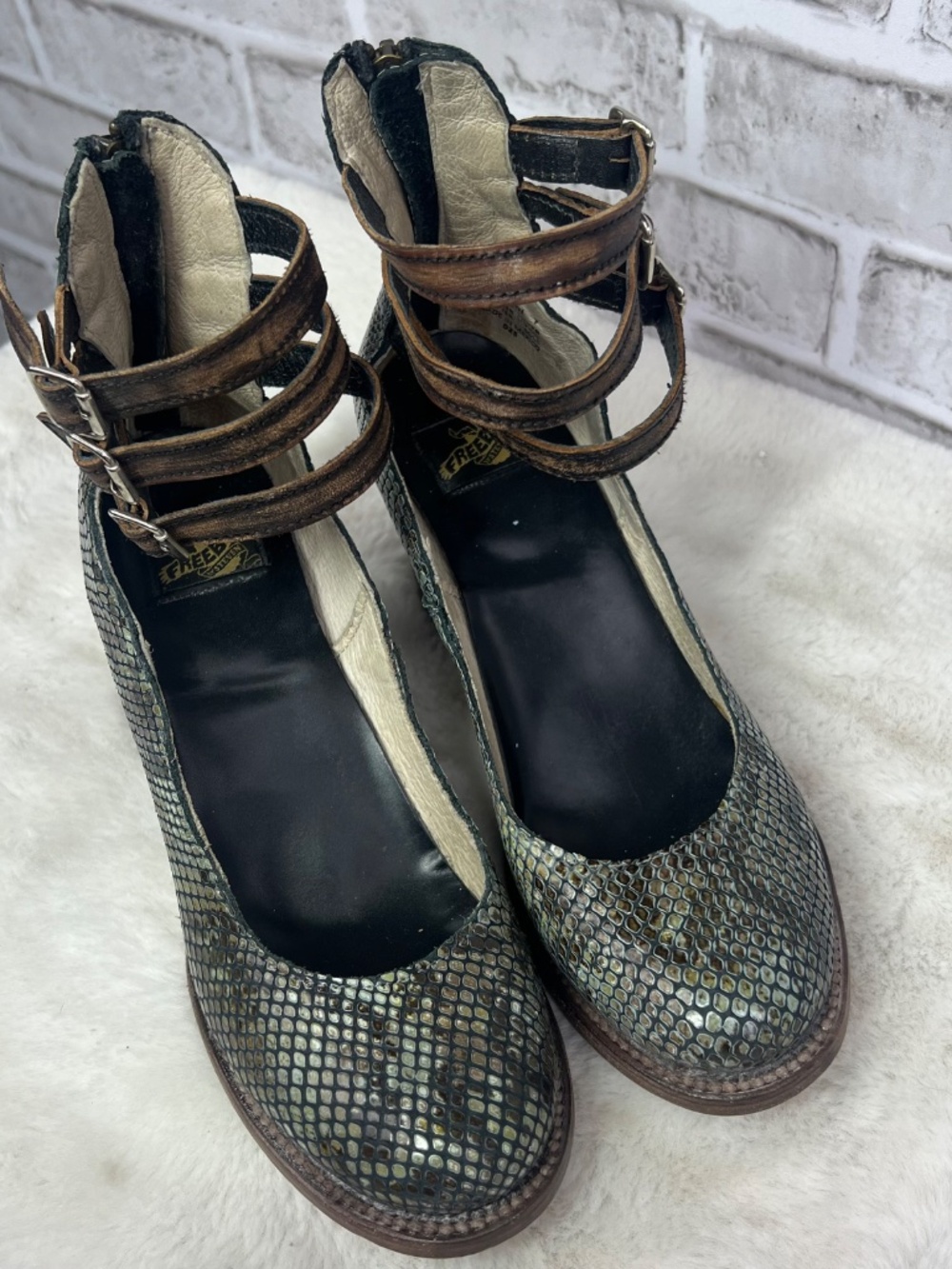 🚫🦅|•FREEBIRD BY STEVEN•| 'Randi' Pewter Snake Size 7-8 - Picture 6 of 14